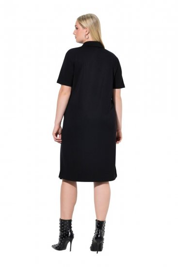 Ulla Popken 848105 Robe sweat Noir - Robes - Des robes dans toutes les tailles