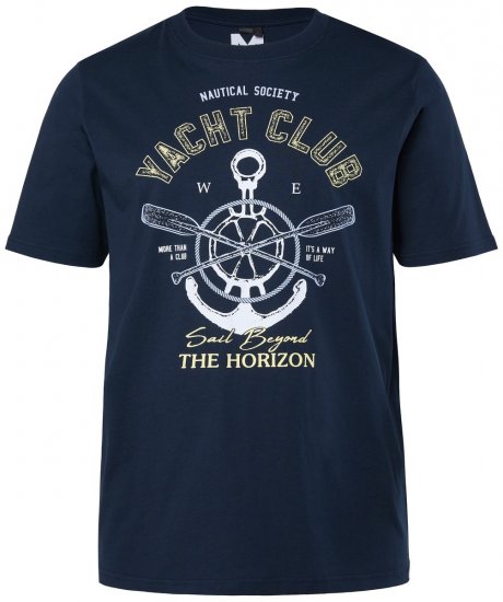Men+ 958 T-shirt Yacht Club Bleu marine - T-shirts - T-shirts Homme Grande Taille