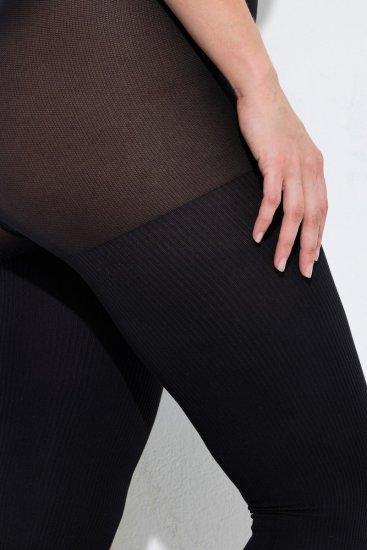 Ulla Popken 849063 Collant Noir - Collants & chaussettes - 