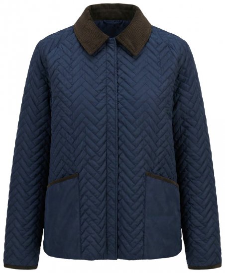 Ulla Popken 849111 Veste matelassée Bleu marine - Vestes - Vestes grande taille pour femme