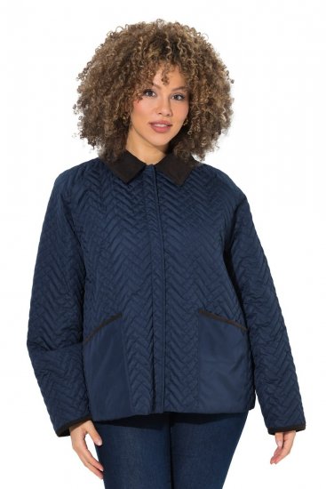 Ulla Popken 849111 Veste matelassée Bleu marine - Vestes - Vestes grande taille pour femme