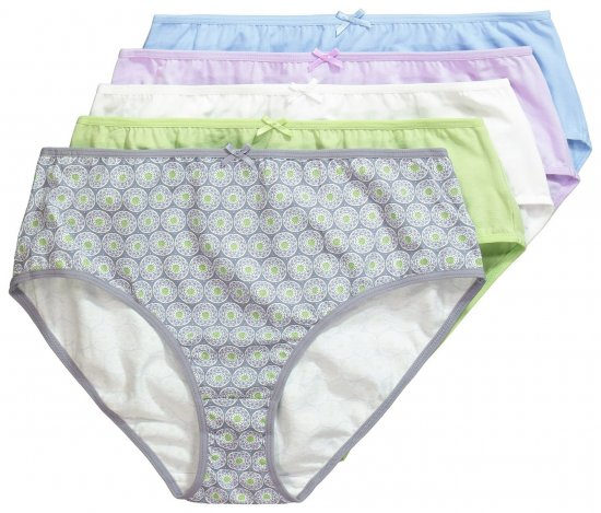 Ulla Popken 849202 Culottes à motifs lot de 6 Gris - Culottes - 