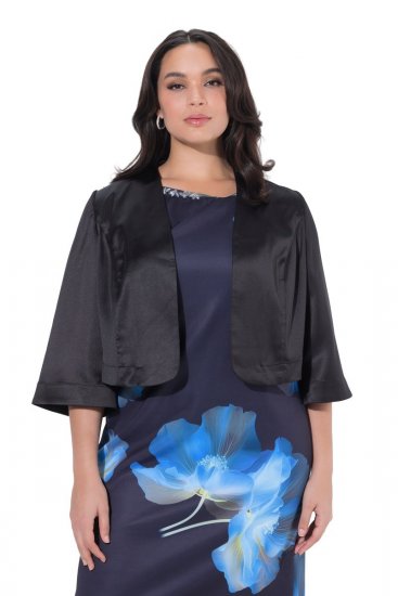 Ulla Popken 849457 Boléro Noir - Vestes - Vestes grande taille pour femme