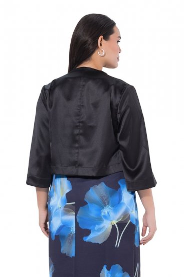 Ulla Popken 849457 Boléro Noir - Vestes - Vestes grande taille pour femme