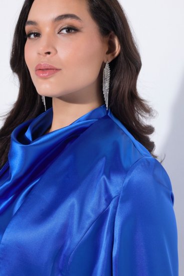 Ulla Popken 849457 Boléro Bleu roi - Vestes - Vestes grande taille pour femme