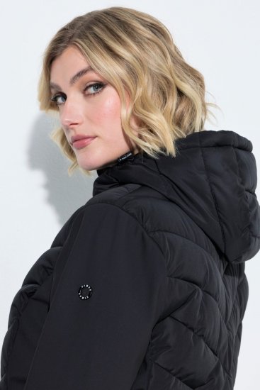 Ulla Popken 849472 Veste matelassée Noir - Vestes - Vestes grande taille pour femme