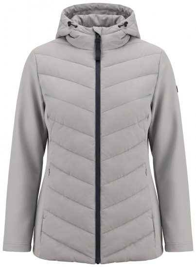 Ulla Popken 849472 Veste matelassée Gris - Vestes - Vestes grande taille pour femme