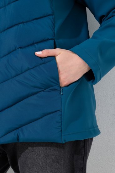 Ulla Popken 849472 Veste matelassée Pétrole - Vestes - Vestes grande taille pour femme