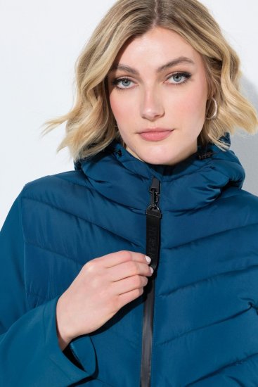 Ulla Popken 849472 Veste matelassée Pétrole - Vestes - Vestes grande taille pour femme