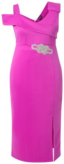 Ulla Popken 849508 Robe de soirée Lilas - Robes de soirée - Robes de soirée en grandes tailles