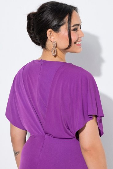 Ulla Popken 849533 Robe de soirée Rouge baie - Robes de soirée - Robes de soirée en grandes tailles
