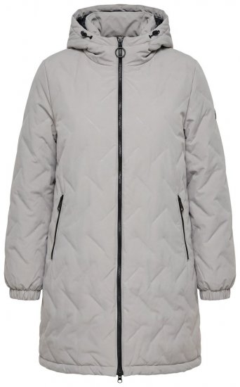 Ulla Popken 849552 Manteau matelassé Gris - Manteaux - Manteaux grande taille pour femme