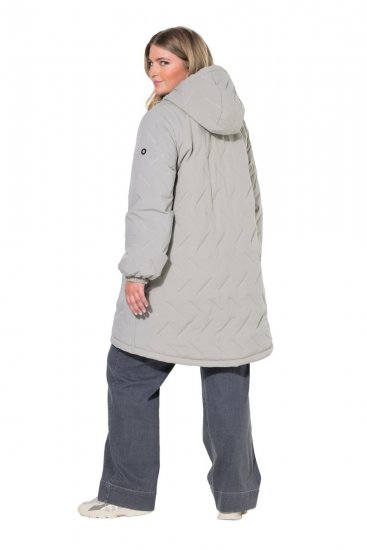 Ulla Popken 849552 Manteau matelassé Gris - Manteaux - Manteaux grande taille pour femme