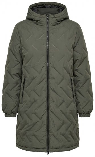 Ulla Popken 849552 Manteau matelassé Vert olive - Manteaux - Manteaux grande taille pour femme