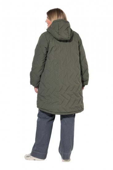 Ulla Popken 849552 Manteau matelassé Vert olive - Manteaux - Manteaux grande taille pour femme