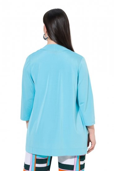 Ulla Popken 849620 Veste Bleu - Vestes - Vestes grande taille pour femme