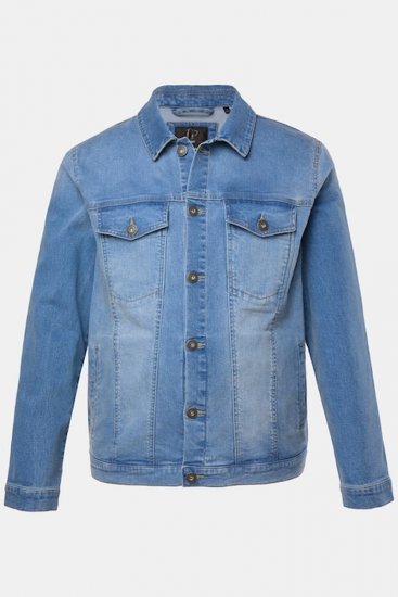 JP1880 849703 Veste en jean à nombreuses poches Bleu indigo - Vestes - Vestes homme grandes tailles