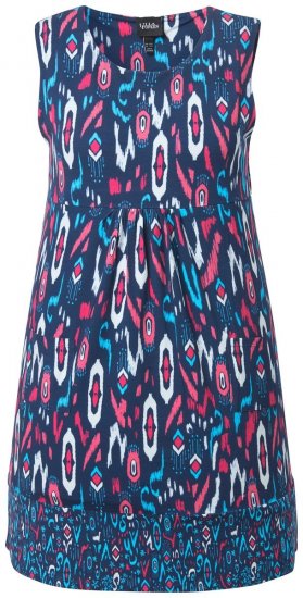 Ulla Popken 849887 Robe en jersey sans manches Bleu marine - Robes en jersey - 