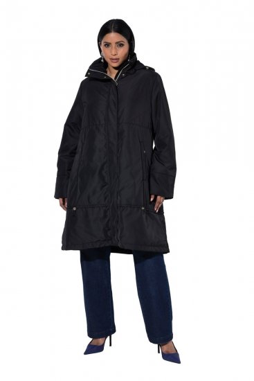 Ulla Popken 849908 Veste de pluie Bleu marine - Vestes - Vestes grande taille pour femme
