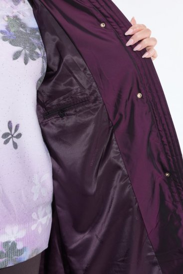 Ulla Popken 849908 Veste de pluie Bordeaux - Vestes - Vestes grande taille pour femme