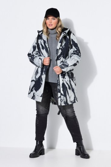Ulla Popken 849984 Manteau technique Gris - Manteaux - Manteaux grande taille pour femme