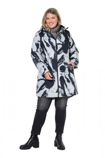 Ulla Popken 849984 Manteau technique Gris - Manteaux - Manteaux grande taille pour femme