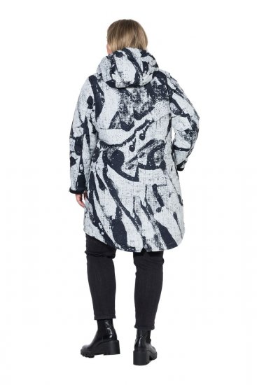Ulla Popken 849984 Manteau technique Gris - Manteaux - Manteaux grande taille pour femme