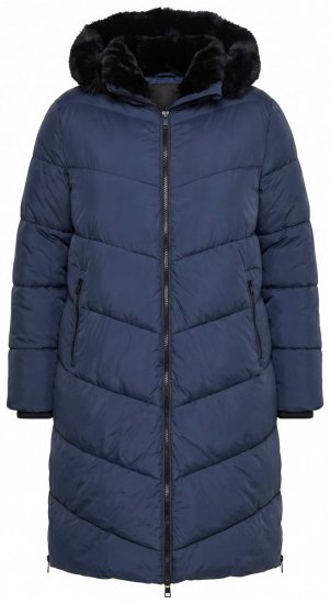 Ulla Popken 850041 Manteau matelassé Bleu marine - Manteaux - Manteaux grande taille pour femme