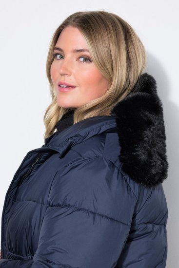 Ulla Popken 850041 Manteau matelassé Bleu marine - Manteaux - Manteaux grande taille pour femme