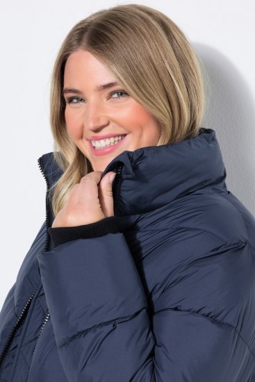 Ulla Popken 850041 Manteau matelassé Bleu marine - Manteaux - Manteaux grande taille pour femme
