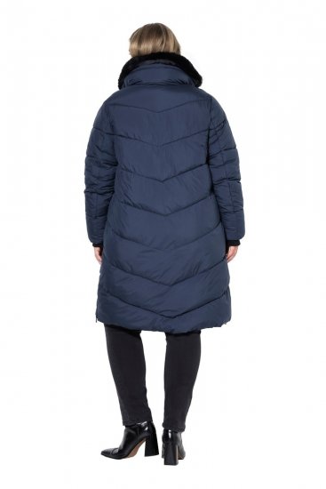 Ulla Popken 850041 Manteau matelassé Bleu marine - Manteaux - Manteaux grande taille pour femme