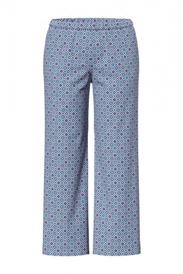 Ulla Popken 850045 Pyjama à manches courtes Bleu clair - Pyjamas/vêtements de détente - 
