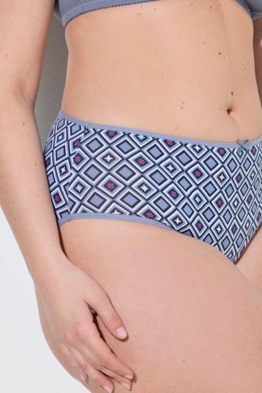 Ulla Popken 850077 Culottes à motifs lot de 5 Bleu clair - Culottes - 