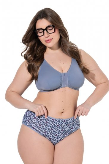 Ulla Popken 850077 Culottes à motifs lot de 5 Bleu clair - Culottes - 