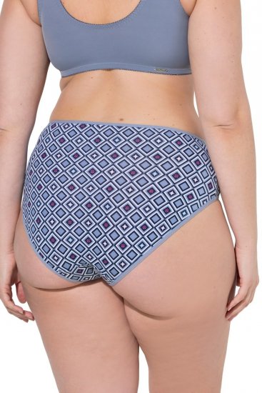 Ulla Popken 850077 Culottes à motifs lot de 5 Bleu clair - Culottes - 