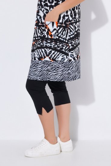 Ulla Popken 850175 Robe en jersey sans manches à poches Noir - Robes d'été - Robes légères d'été en grande taille
