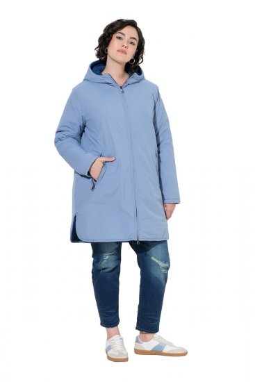 Ulla Popken 850361 Veste technique Bleu denim - Vestes - Vestes grande taille pour femme
