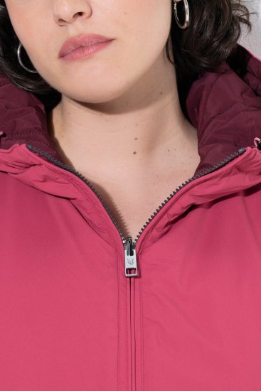 Ulla Popken 850361 Veste technique réversible HYPRAR Rose clair - Vestes - Vestes grande taille pour femme