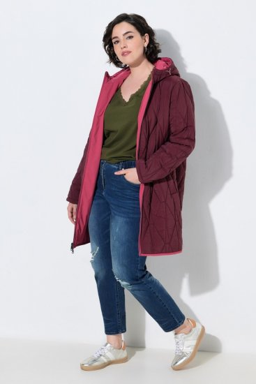 Ulla Popken 850361 Veste technique réversible HYPRAR Rose clair - Vestes - Vestes grande taille pour femme