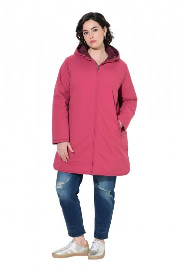 Ulla Popken 850361 Veste technique réversible HYPRAR Rose clair - Vestes - Vestes grande taille pour femme