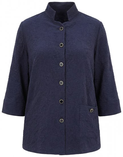 Ulla Popken 850615 Veste Bleu marine - Vestes - Vestes grande taille pour femme