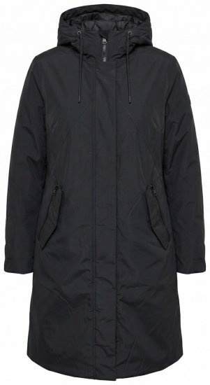 Ulla Popken 850774 Manteau technique Noir - Manteaux - Manteaux grande taille pour femme