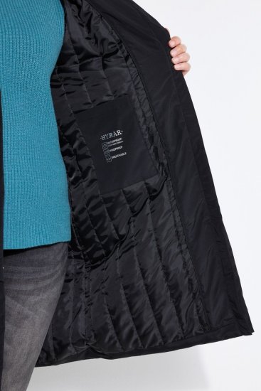 Ulla Popken 850774 Manteau technique Noir - Manteaux - Manteaux grande taille pour femme