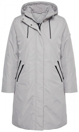 Ulla Popken 850774 Manteau technique Gris - Manteaux - Manteaux grande taille pour femme