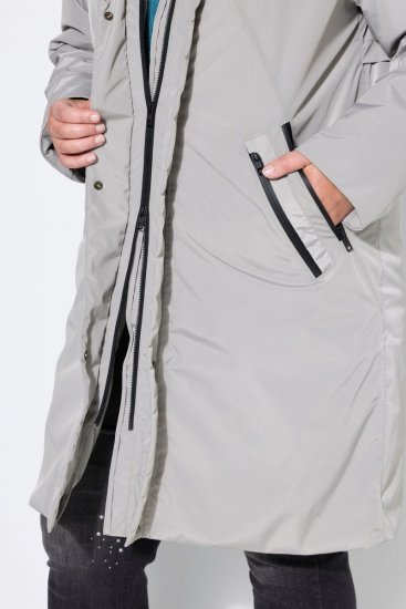 Ulla Popken 850774 Manteau technique Gris - Manteaux - Manteaux grande taille pour femme