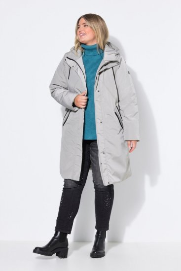 Ulla Popken 850774 Manteau technique Gris - Manteaux - Manteaux grande taille pour femme