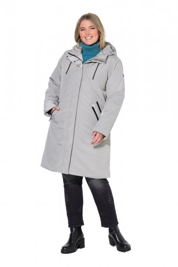 Ulla Popken 850774 Manteau technique Gris - Manteaux - Manteaux grande taille pour femme