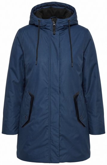 Ulla Popken 850794 Manteau technique Bleu marine - Manteaux - Manteaux grande taille pour femme