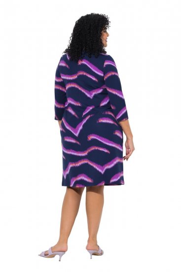 Ulla Popken 850920 Robe en jersey Bleu marine - Robes - Des robes dans toutes les tailles