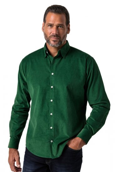 JP1880 850921 Chemise en velours côtelé manches longues Vert forêt TALL - TALL chemises - Chemises coupe TALL